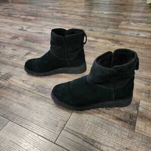 Pre-owned UGG Kristin black suede classic boots size 9